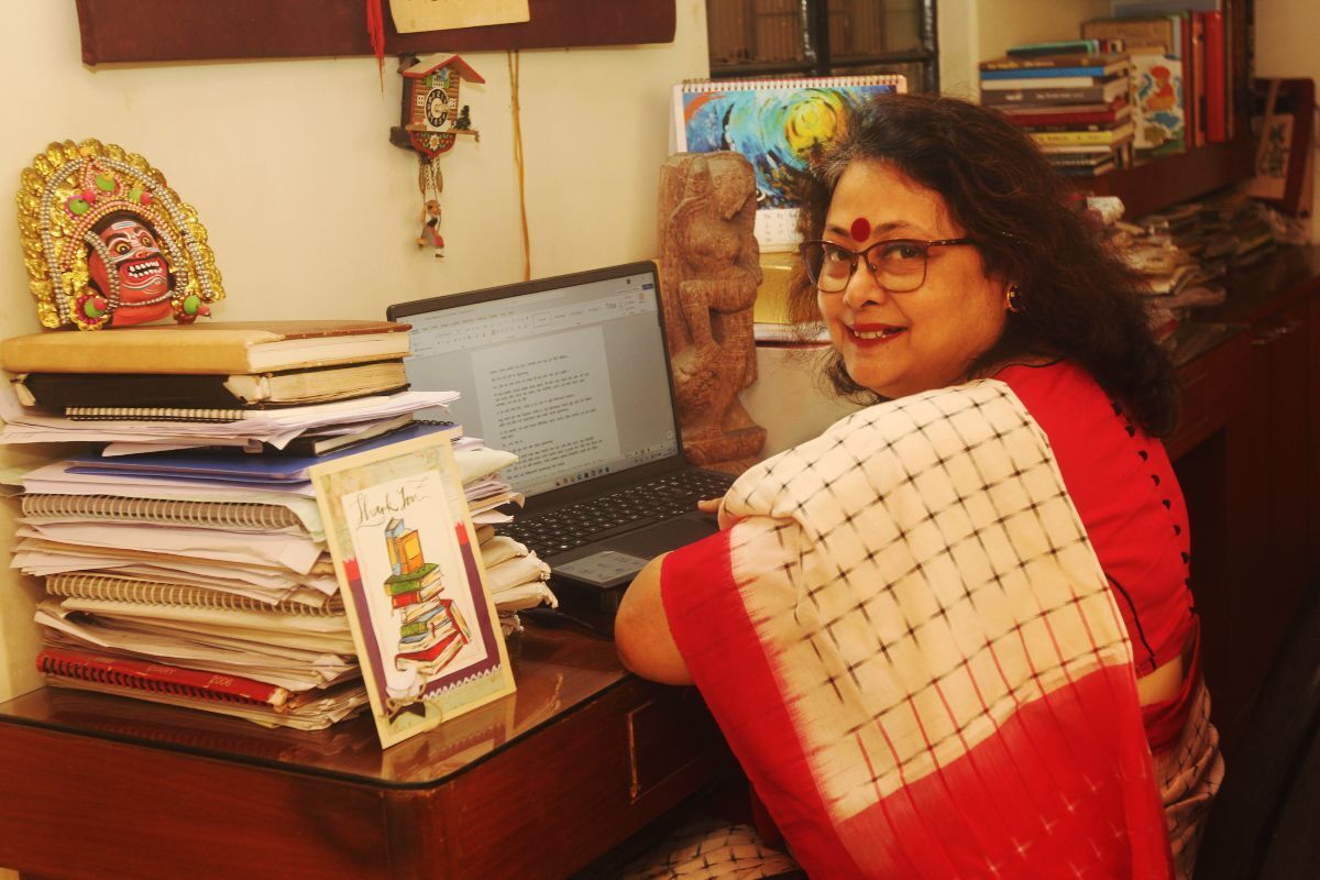 Dipanwita Roy at her desk